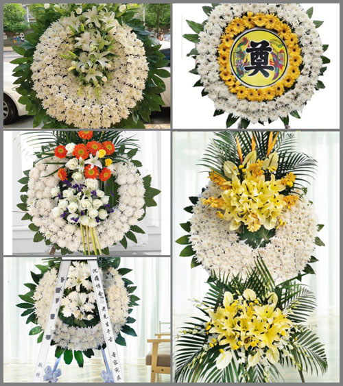 安徽宿州市灵璧县下楼镇蔡塘村花圈速递